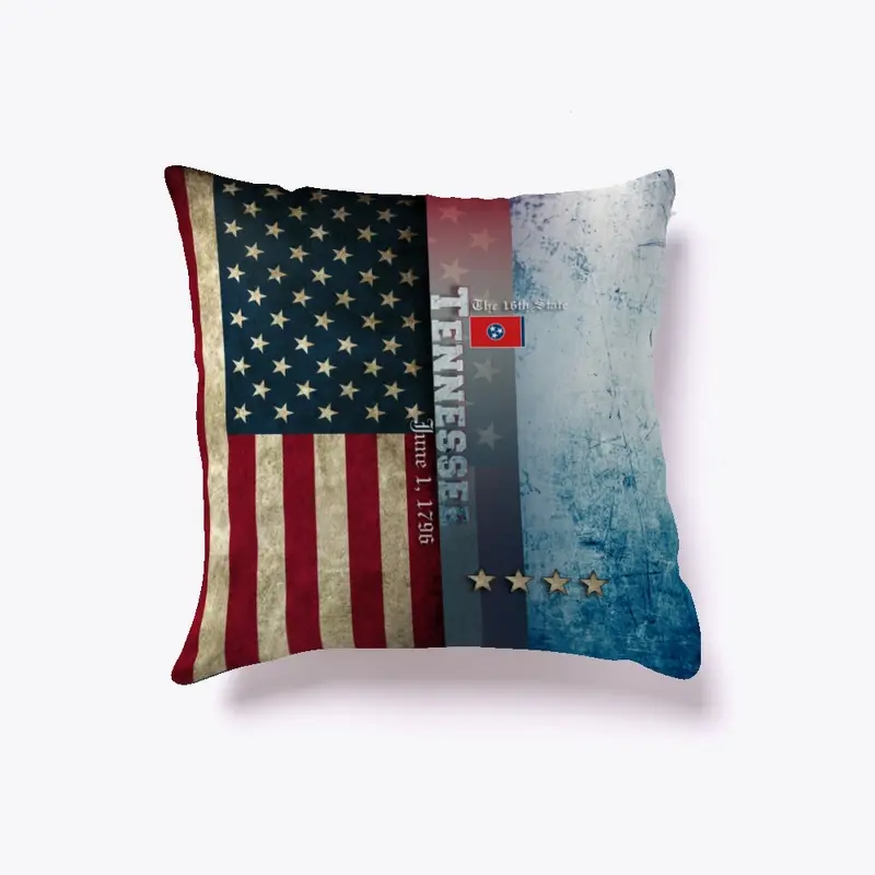 State of Tennessee Flag Pillow