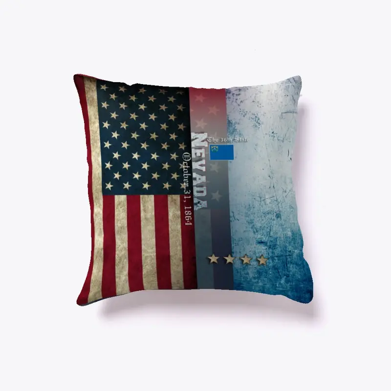 State of Nevada Flag Pillow