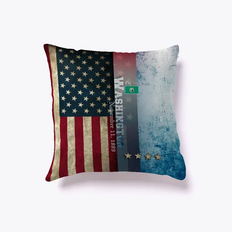 State of Washington Flag Pillow