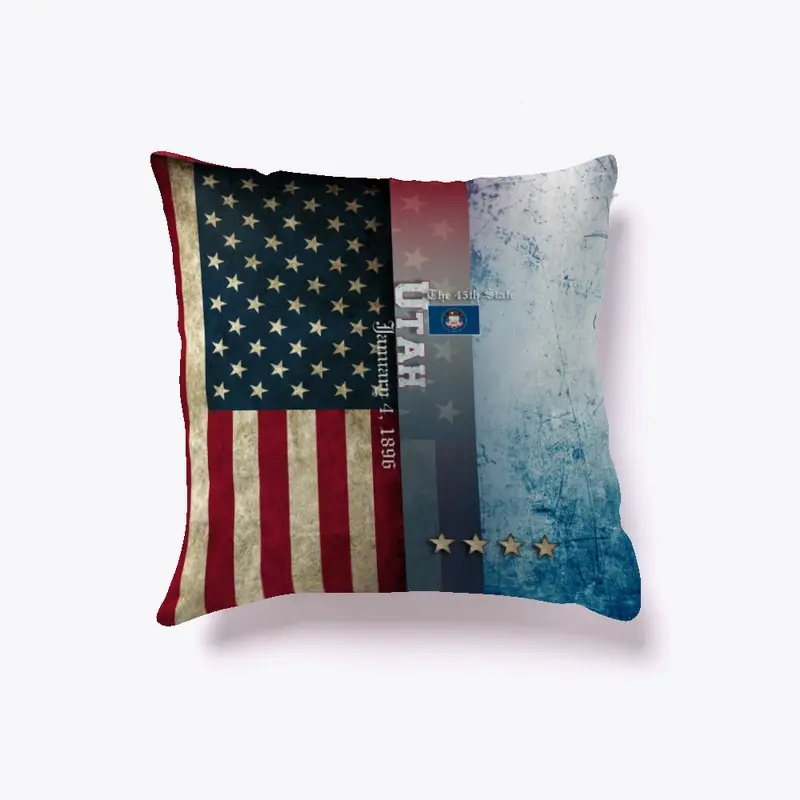 State of Utah Flag Pillow