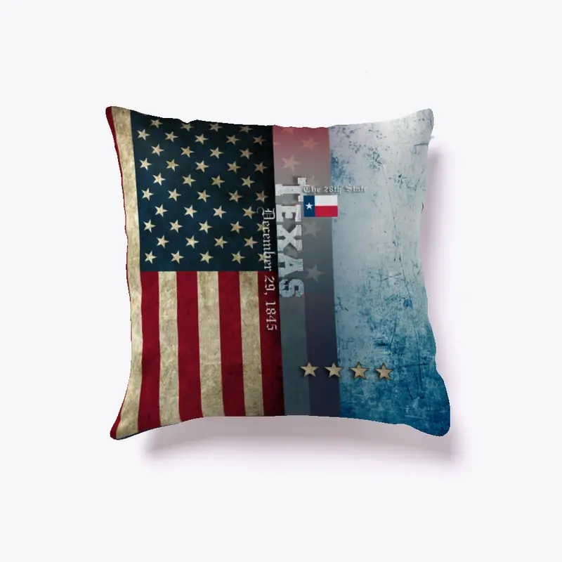 State of Texas Flag Pillow